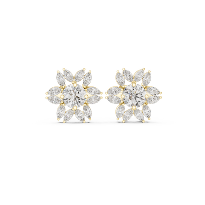 Marquise Radiant Bloom Studs