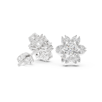 Marquise Radiant Bloom Studs