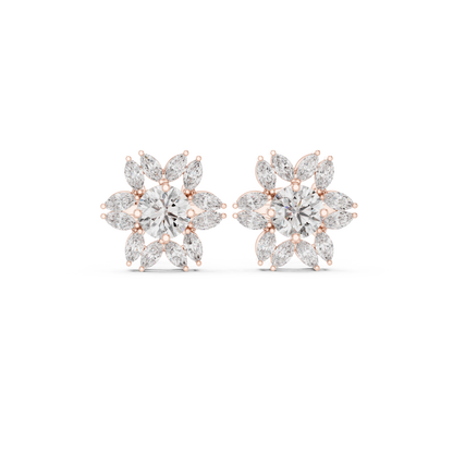 Marquise Radiant Bloom Studs
