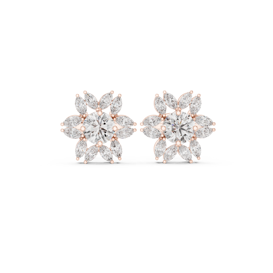Marquise Radiant Bloom Studs