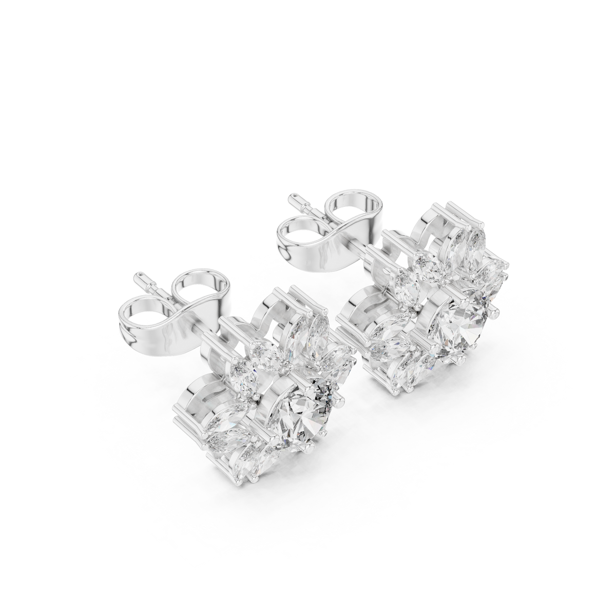 Marquise Radiant Bloom Studs