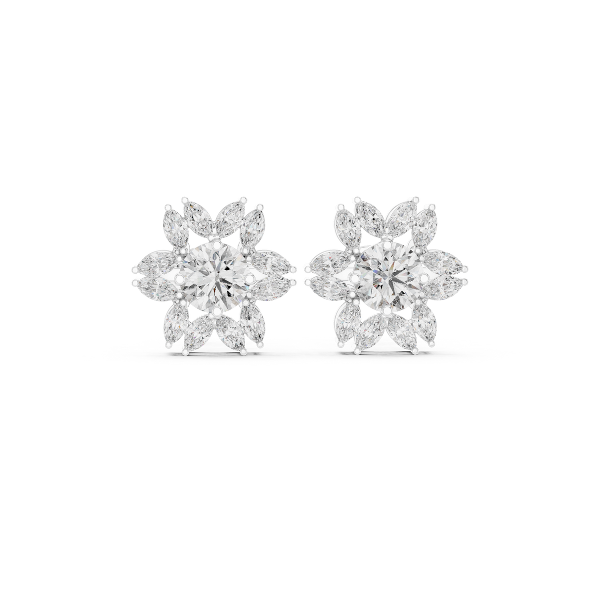 Marquise Radiant Bloom Studs
