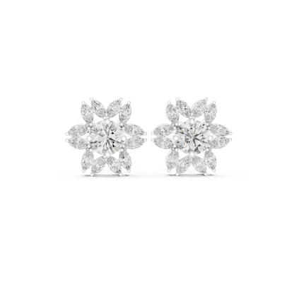 Marquise Radiant Bloom Studs