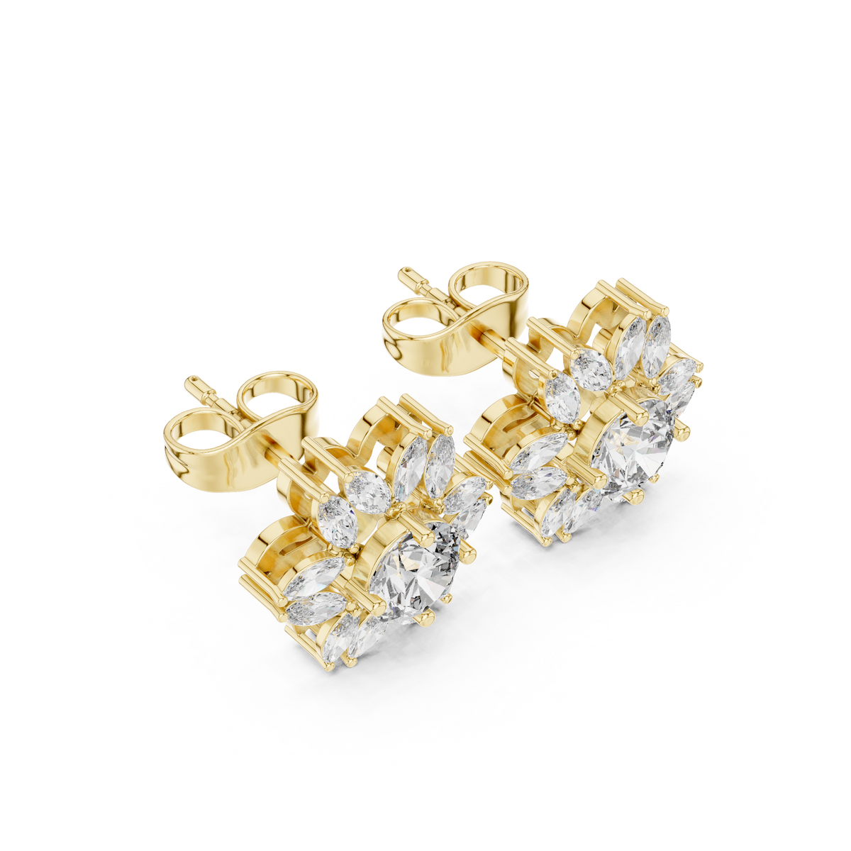 Marquise Radiant Bloom Studs