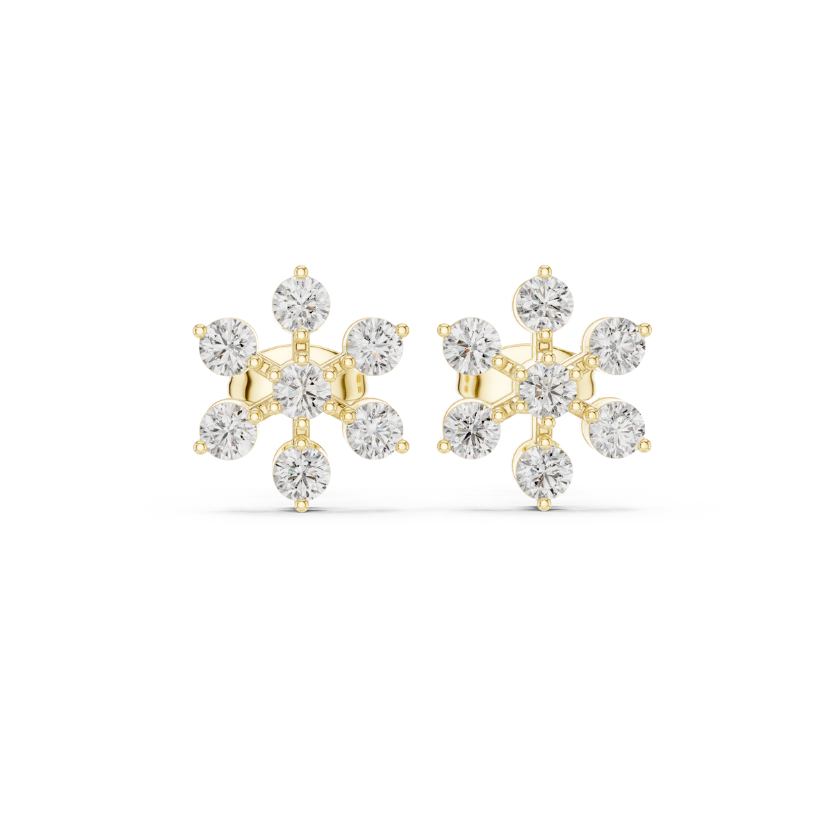 Six Petal Radiance Studs