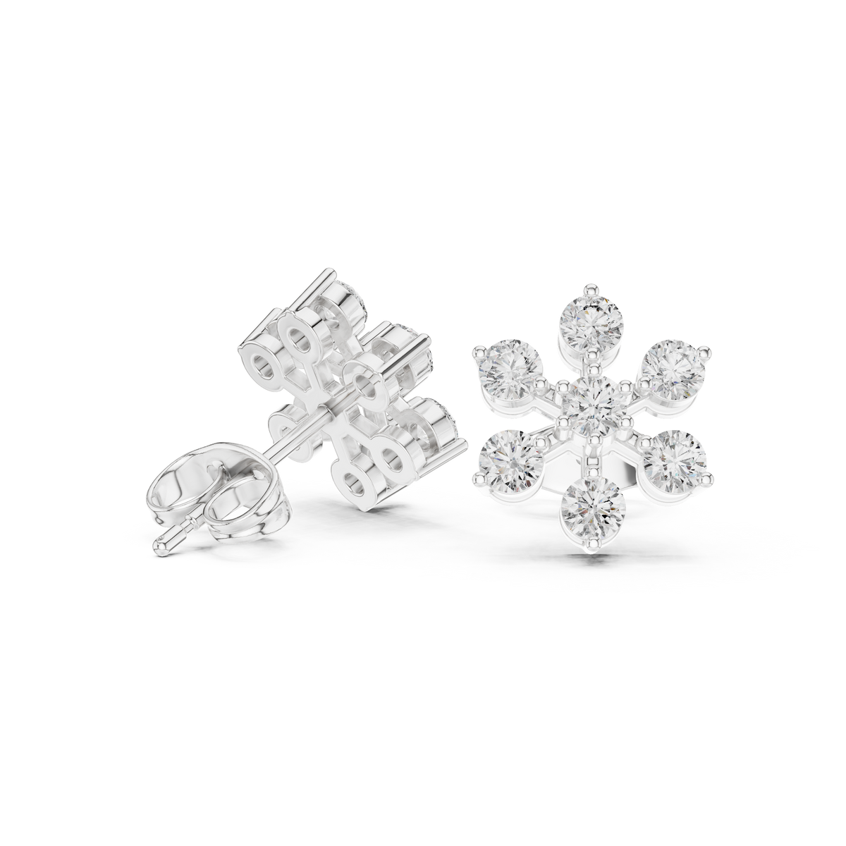 Six Petal Radiance Studs