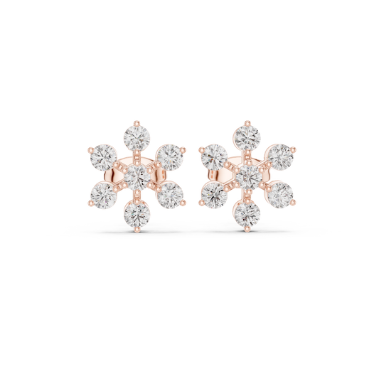 Six Petal Radiance Studs
