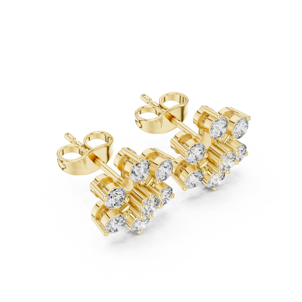 Six Petal Radiance Studs