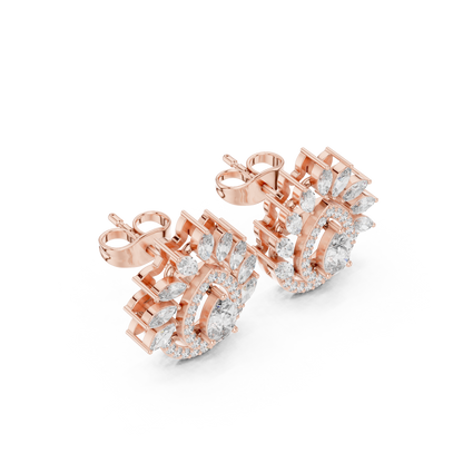 Pear Petal Radiance Studs