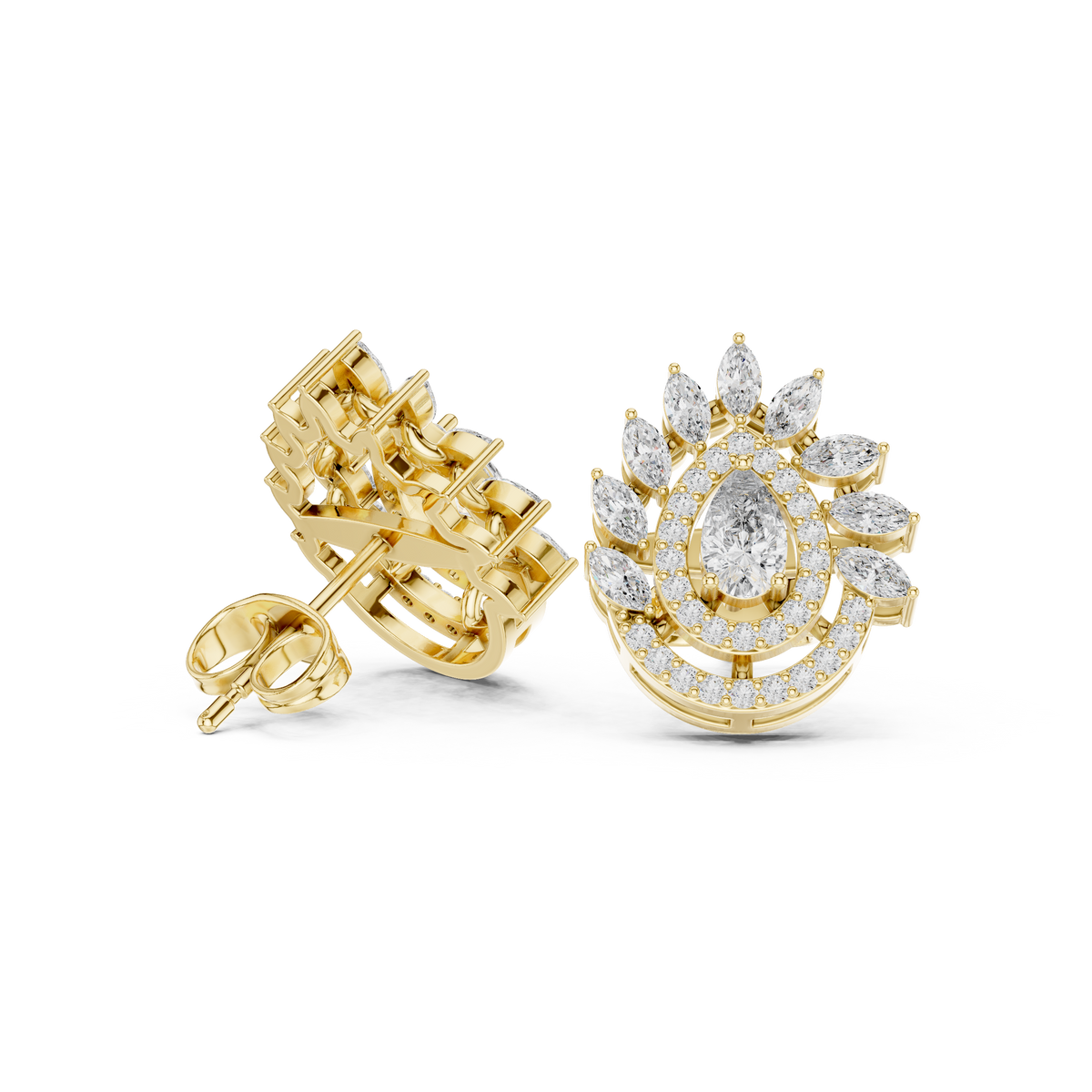 Pear Petal Radiance Studs