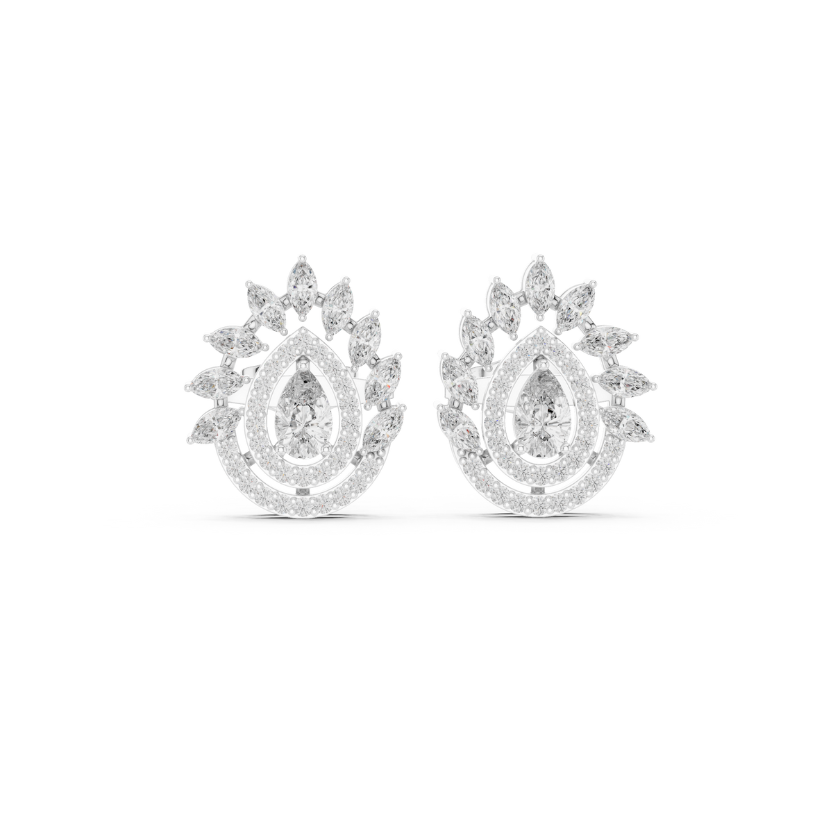 Pear Petal Radiance Studs