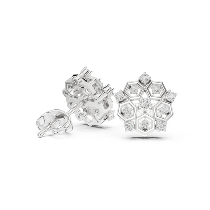 Honeycomb Radiance Floral Studs