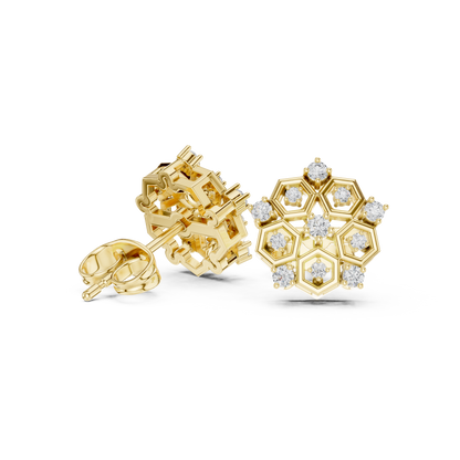 Honeycomb Radiance Floral Studs