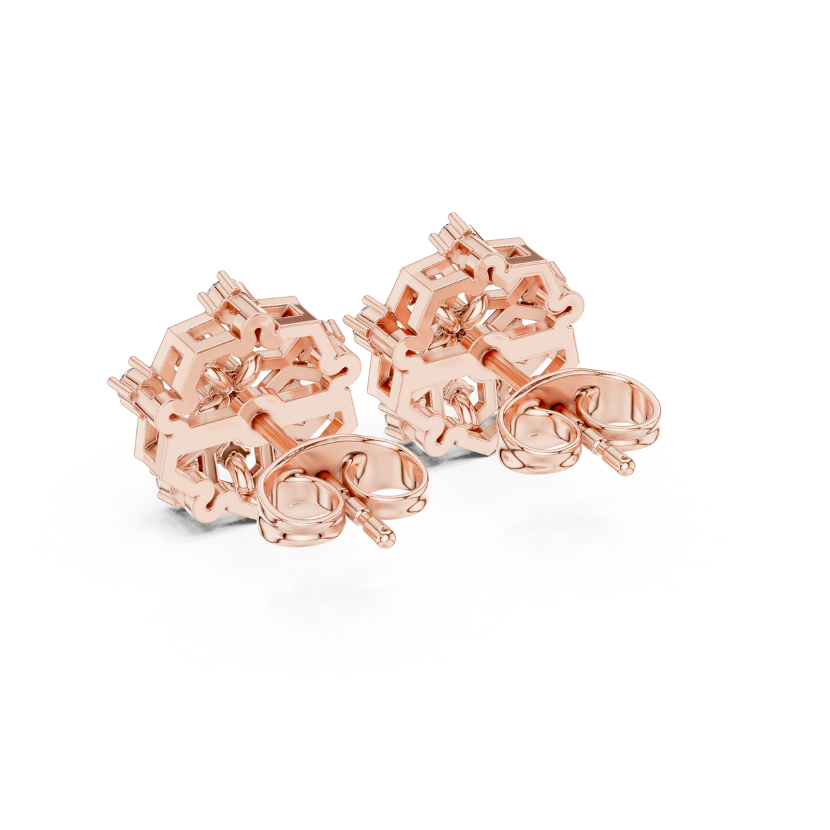 Honeycomb Radiance Floral Studs