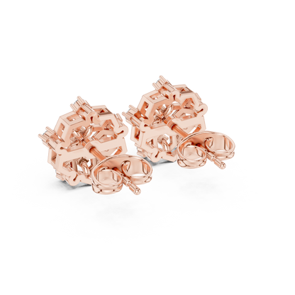 Honeycomb Radiance Floral Studs