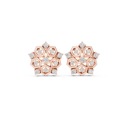 Honeycomb Radiance Floral Studs