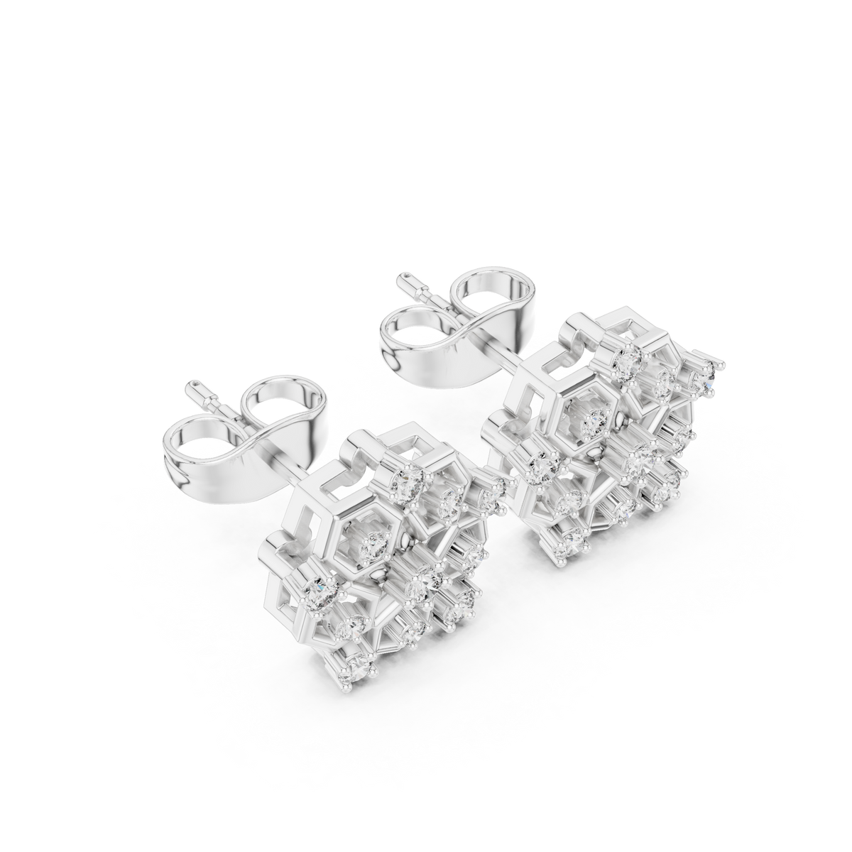 Honeycomb Radiance Floral Studs