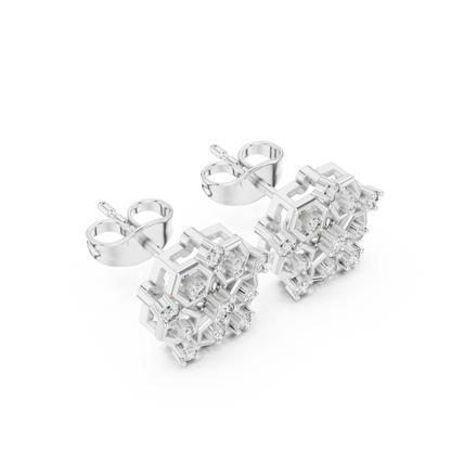 Honeycomb Radiance Floral Studs