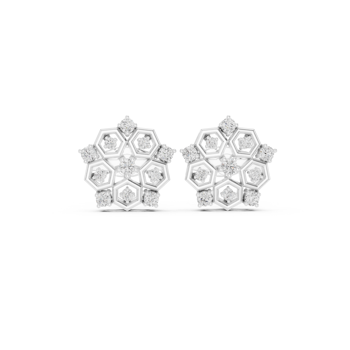 Honeycomb Radiance Floral Studs