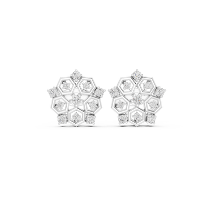 Honeycomb Radiance Floral Studs