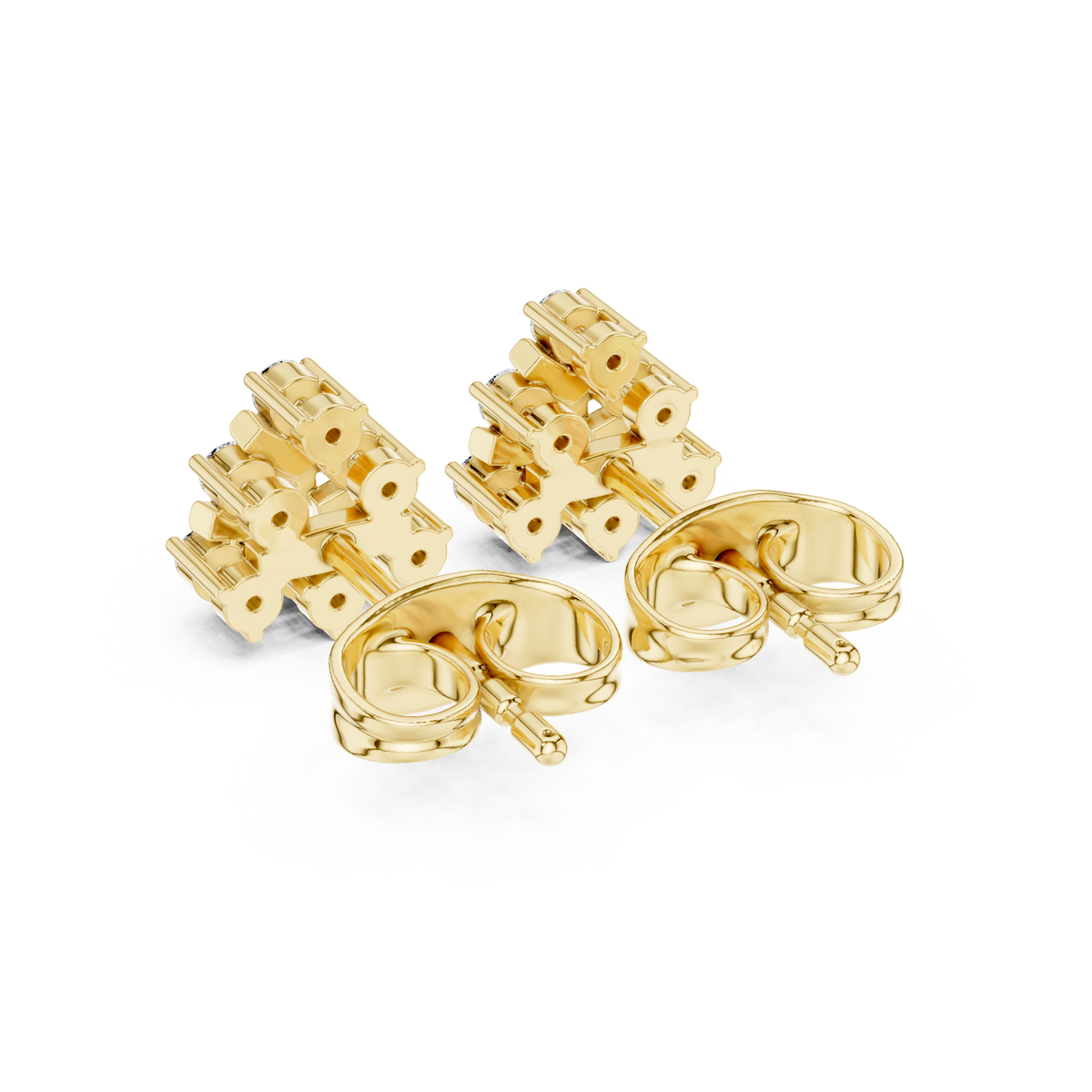 Angular Petal Brilliance Studs