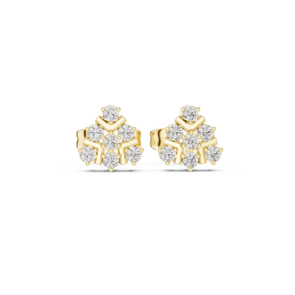 Angular Petal Brilliance Studs
