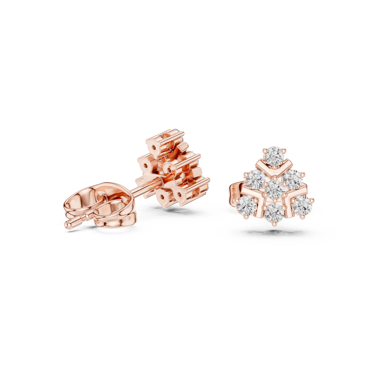 Angular Petal Brilliance Studs
