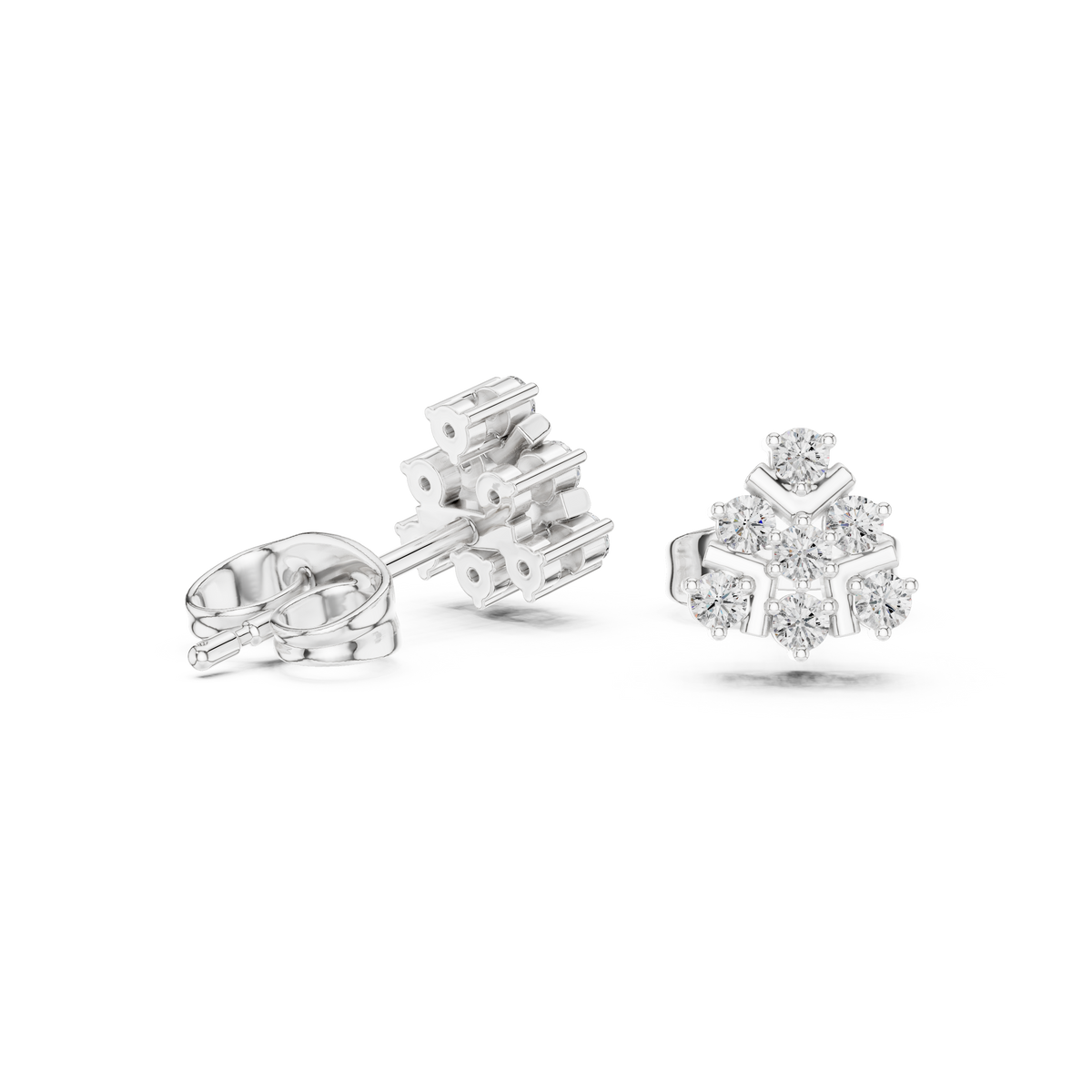 Angular Petal Brilliance Studs