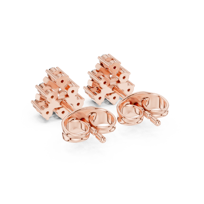 Angular Petal Brilliance Studs