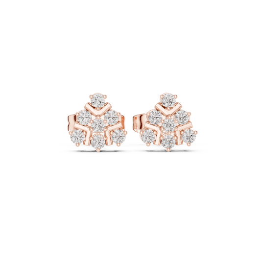 Angular Petal Brilliance Studs