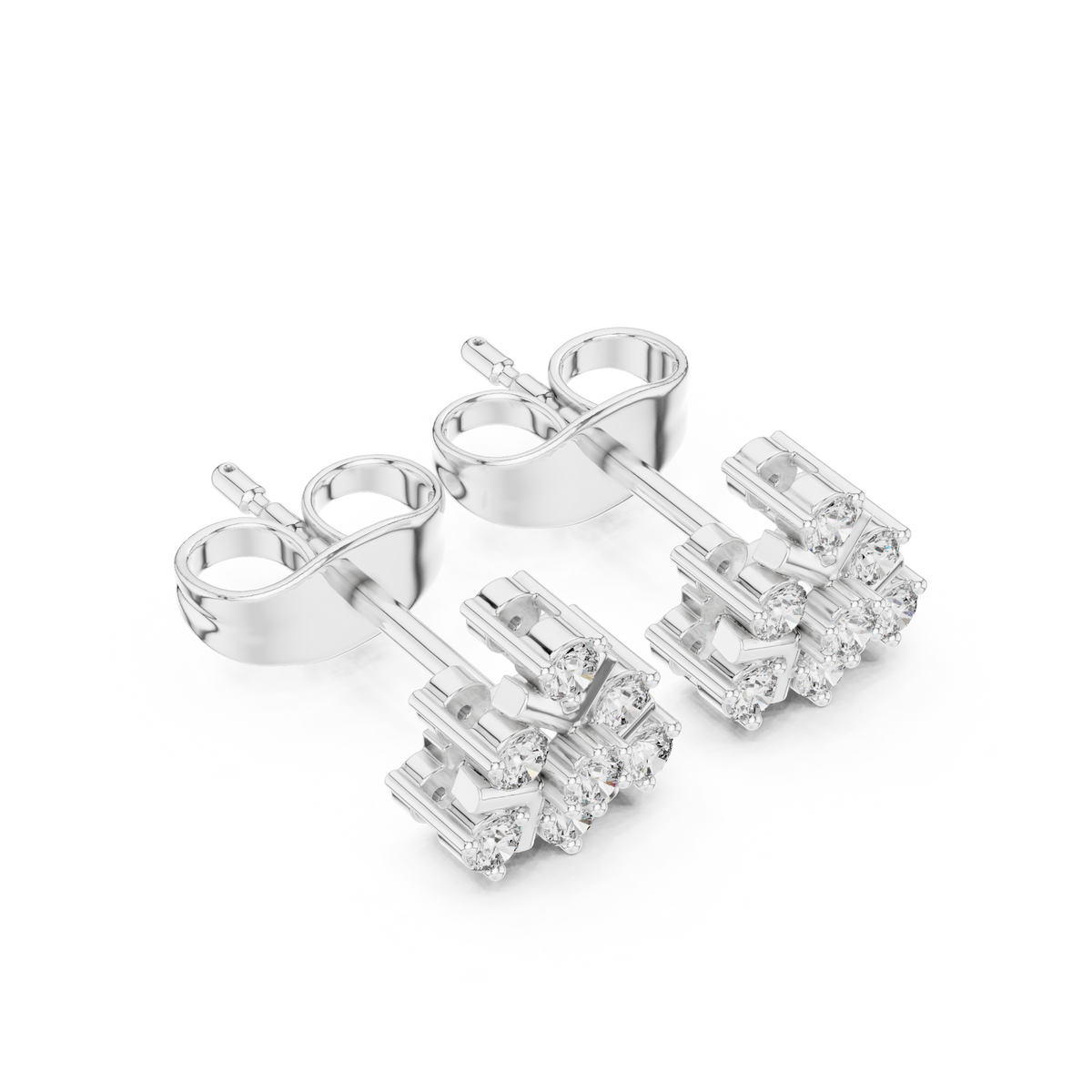 Angular Petal Brilliance Studs