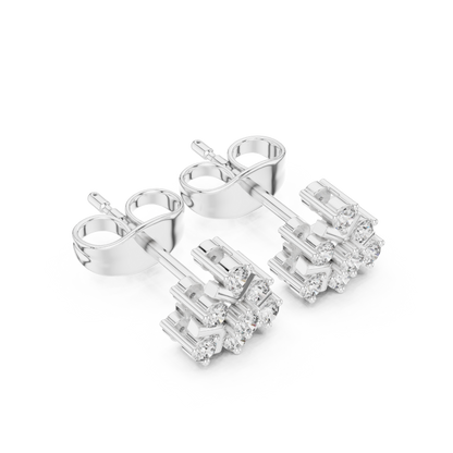 Angular Petal Brilliance Studs