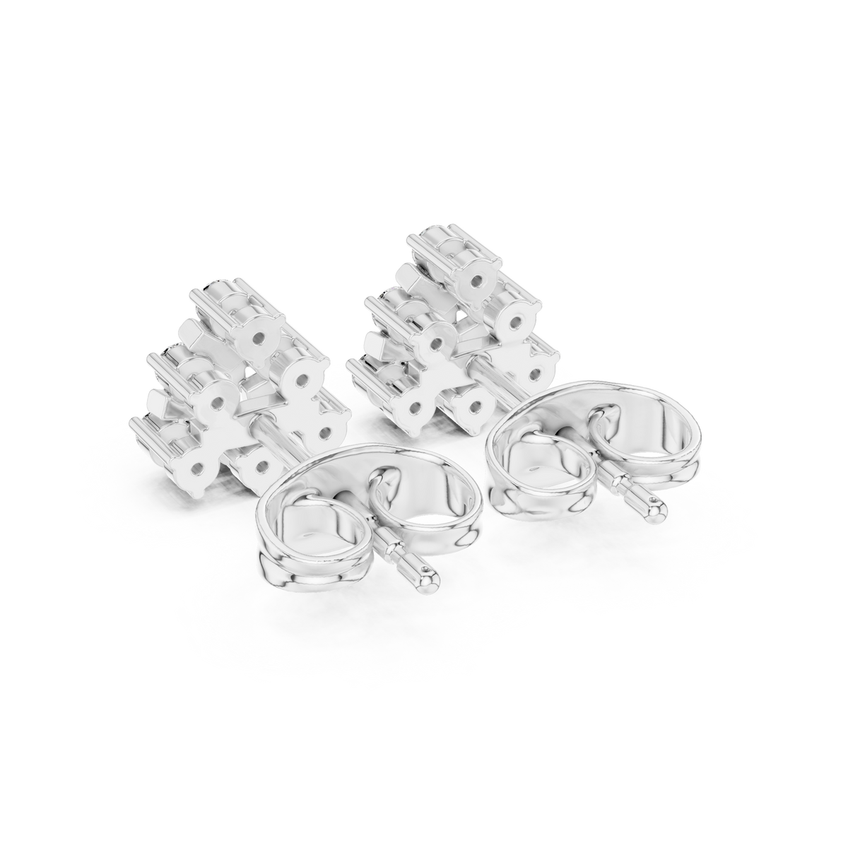 Angular Petal Brilliance Studs
