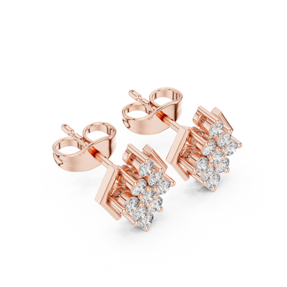 Geometric Bloom Frame Studs