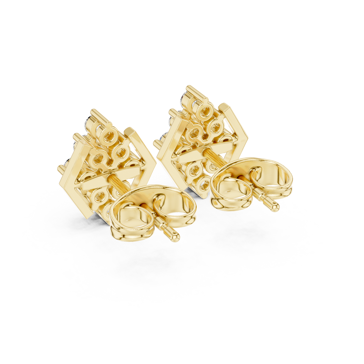 Geometric Bloom Frame Studs