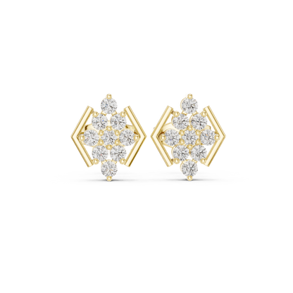 Geometric Bloom Frame Studs
