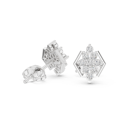 Geometric Bloom Frame Studs