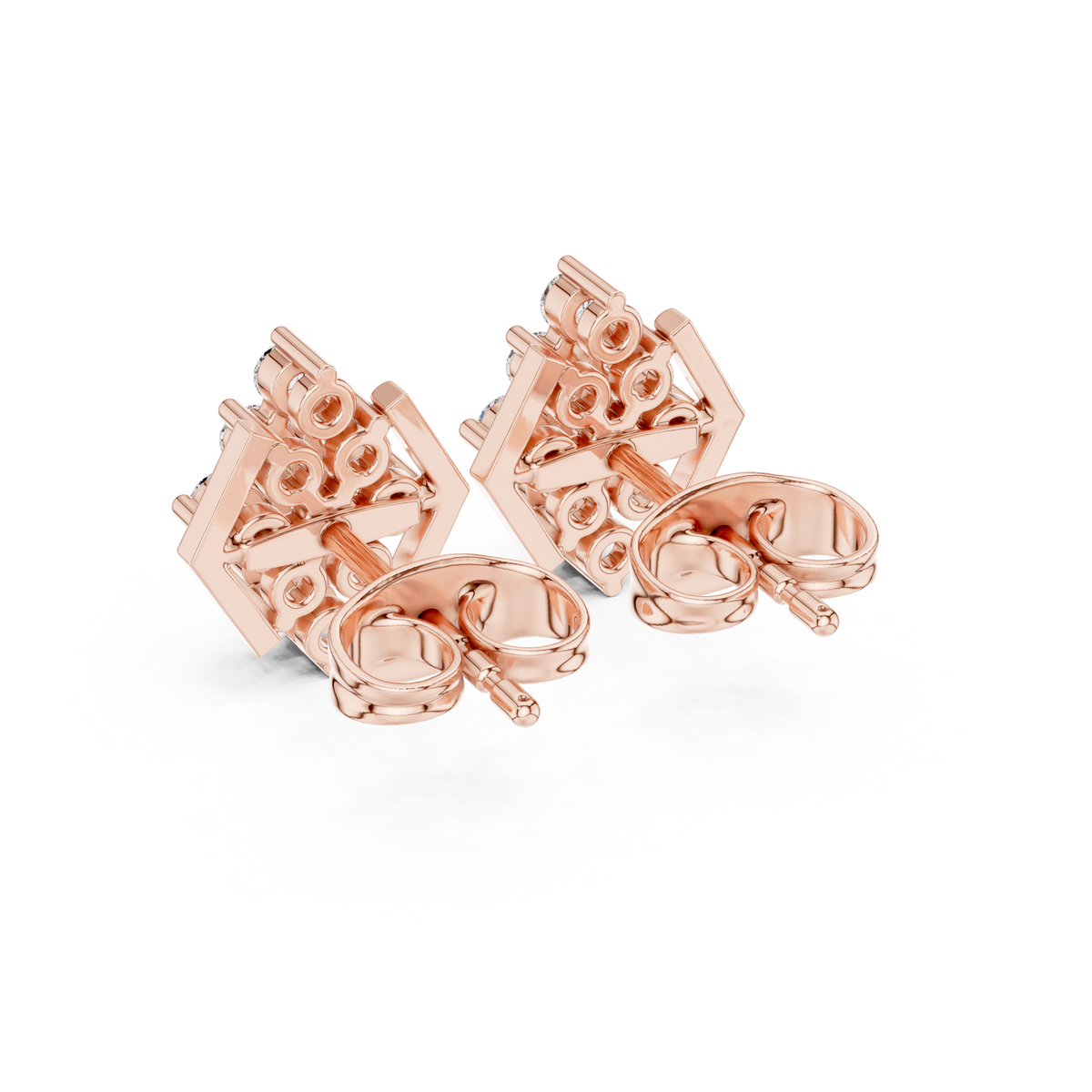Geometric Bloom Frame Studs