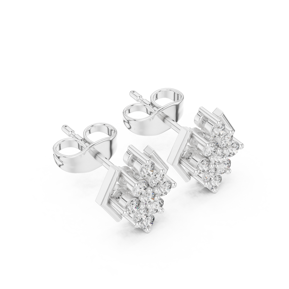 Geometric Bloom Frame Studs