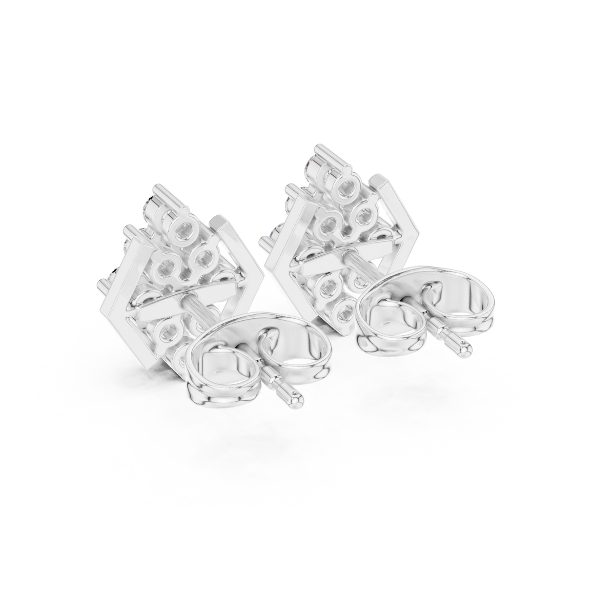 Geometric Bloom Frame Studs