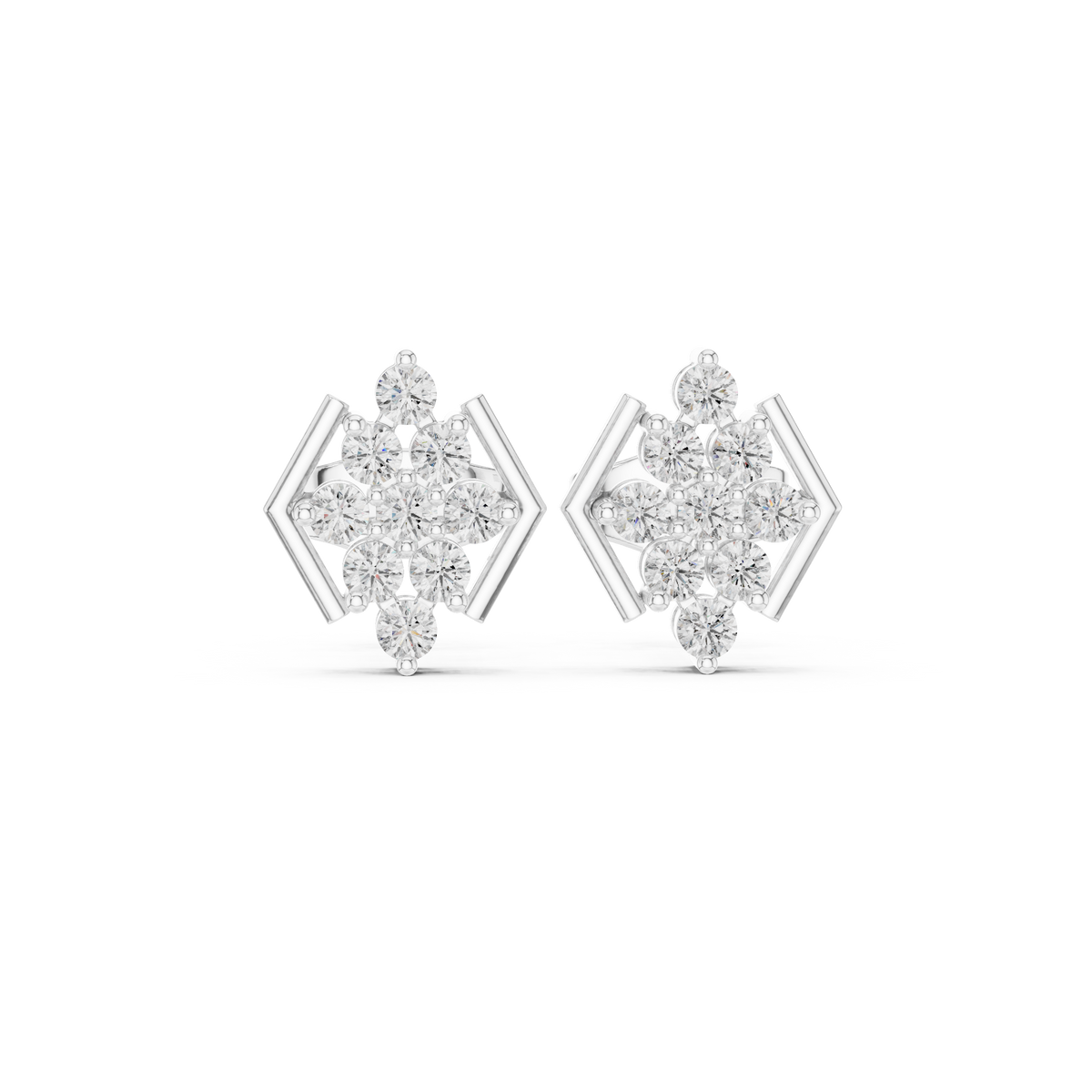 Geometric Bloom Frame Studs