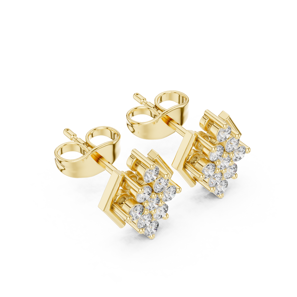 Geometric Bloom Frame Studs