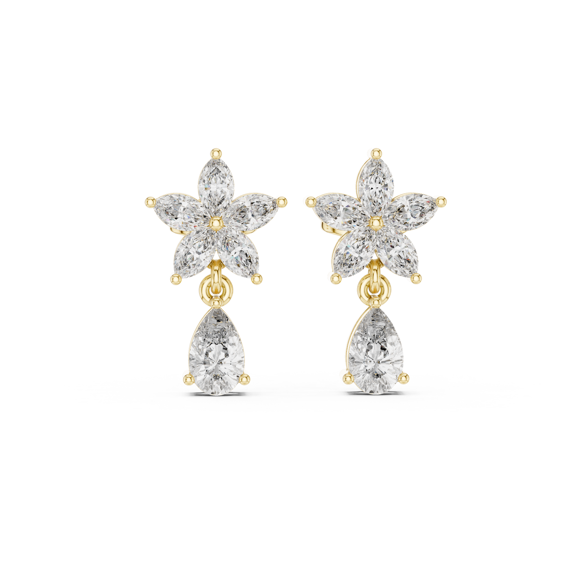 Pear Blossom Cascade Drop Earring