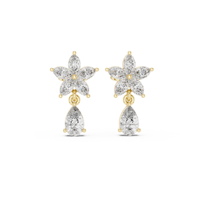 Pear Blossom Cascade Drop Earring