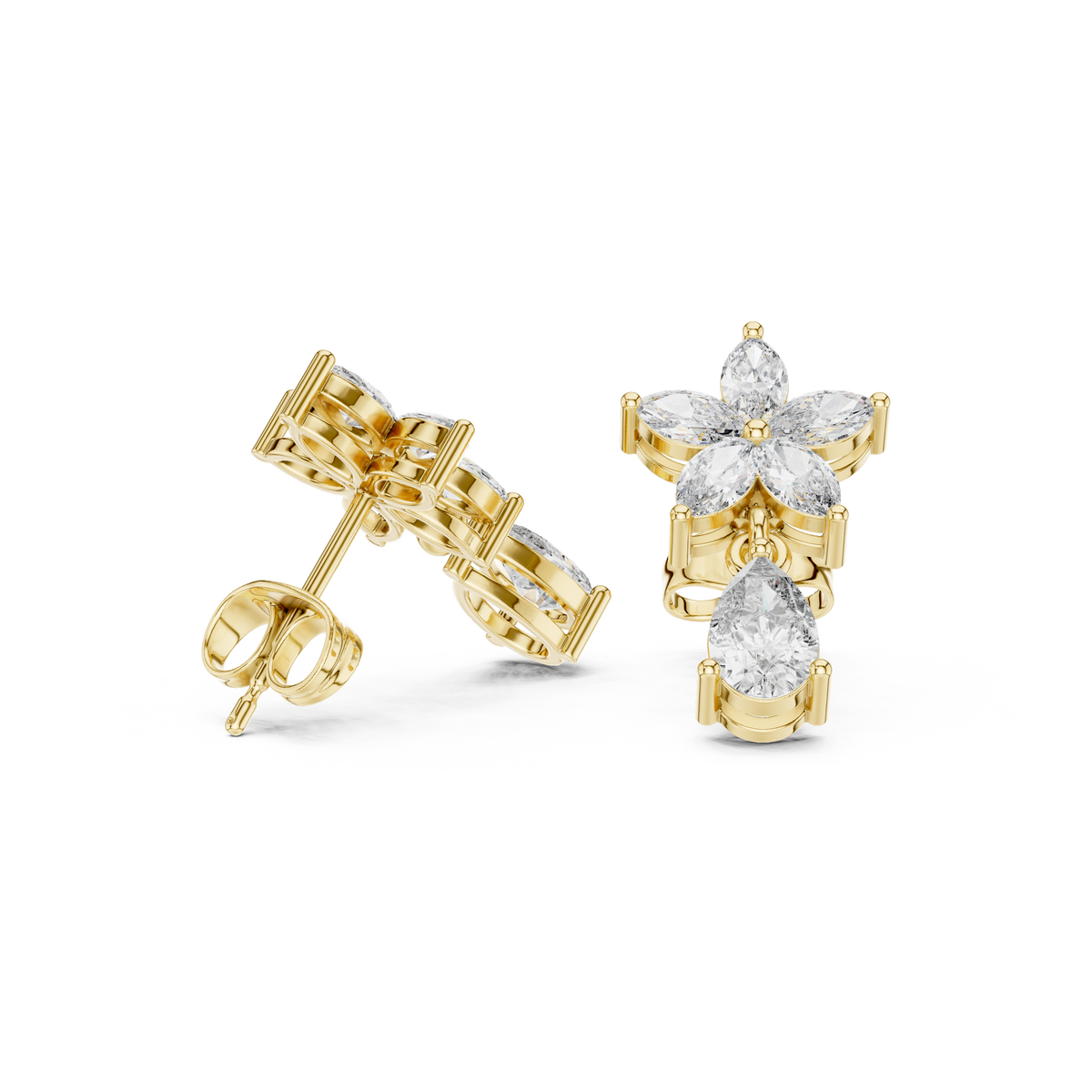 Pear Blossom Cascade Drop Earring