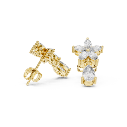 Pear Blossom Cascade Drop Earring