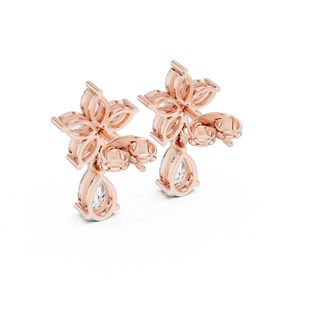 Pear Blossom Cascade Drop Earring