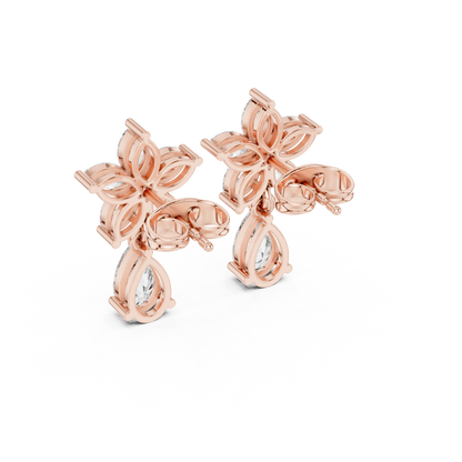 Pear Blossom Cascade Drop Earring