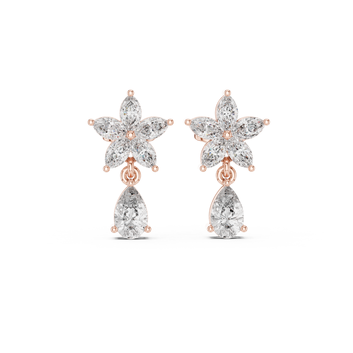 Pear Blossom Cascade Drop Earring