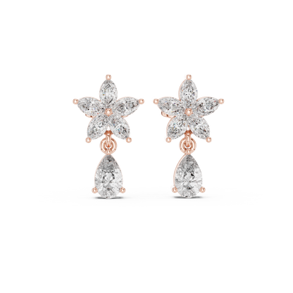 Pear Blossom Cascade Drop Earring